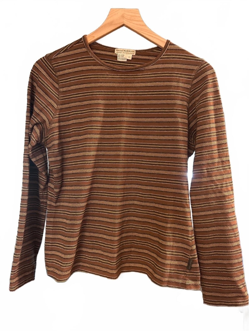 Y2k Cotton Long Sleeve Striped Shirt - Woman’s Small